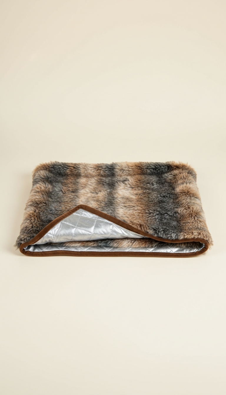Self-warming thermal blanket for dogs and cats