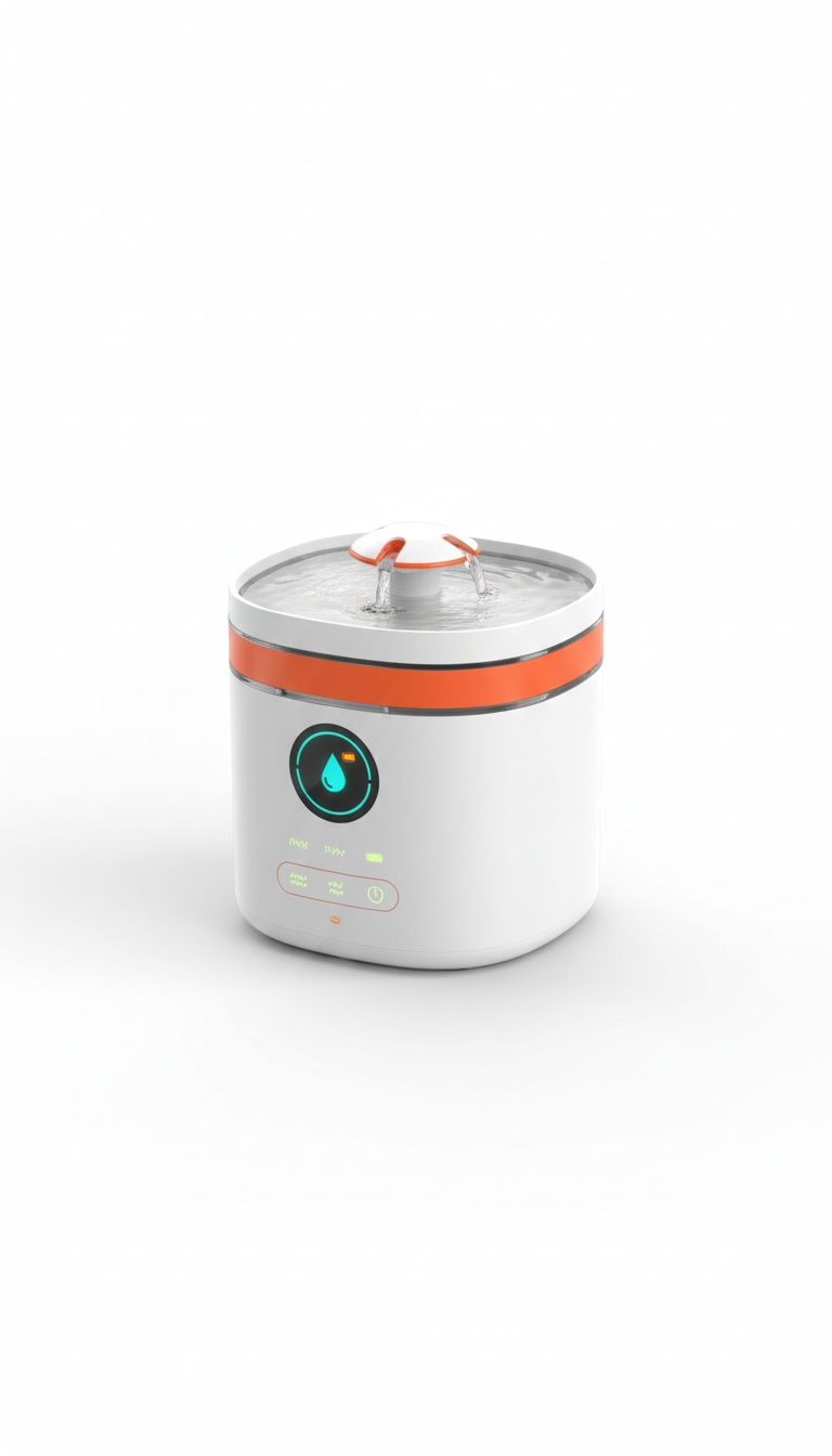 Automatic water fountain for dogs and cats