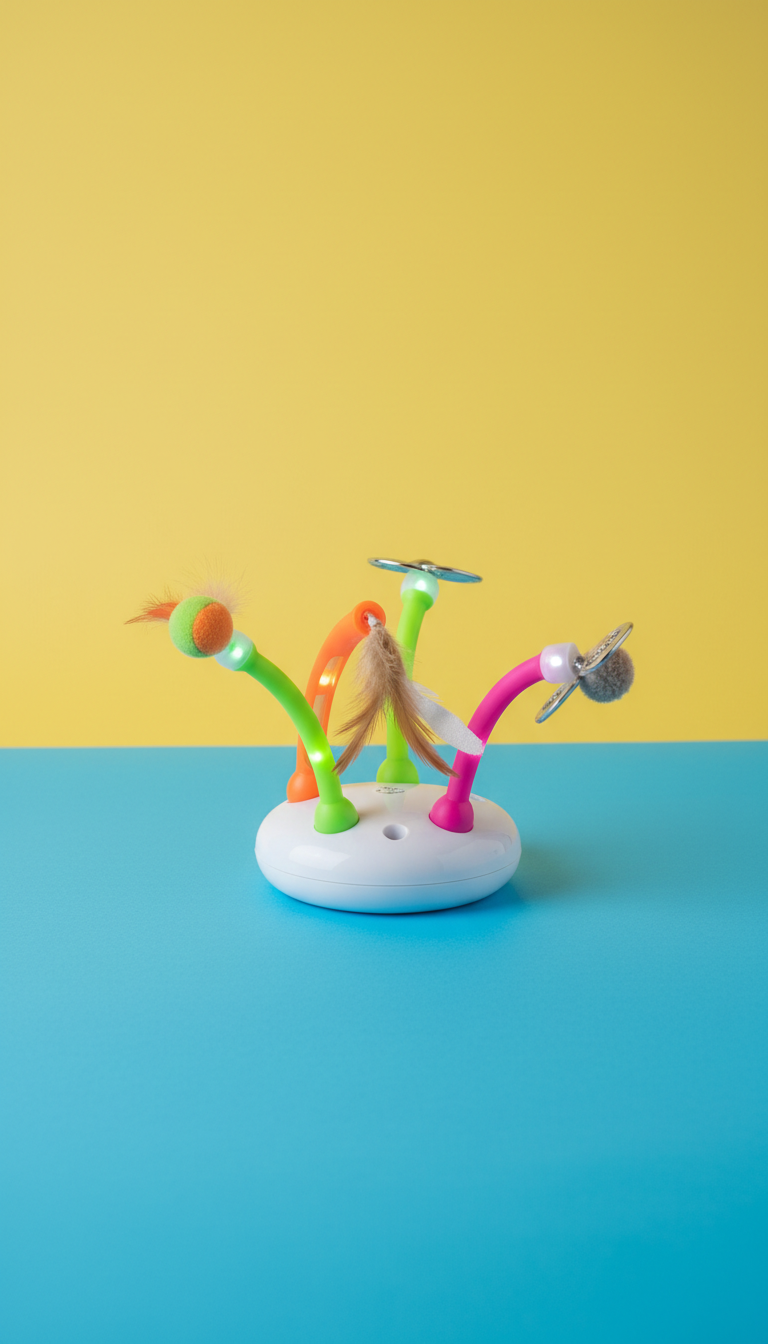 Interactive automatic cat toy