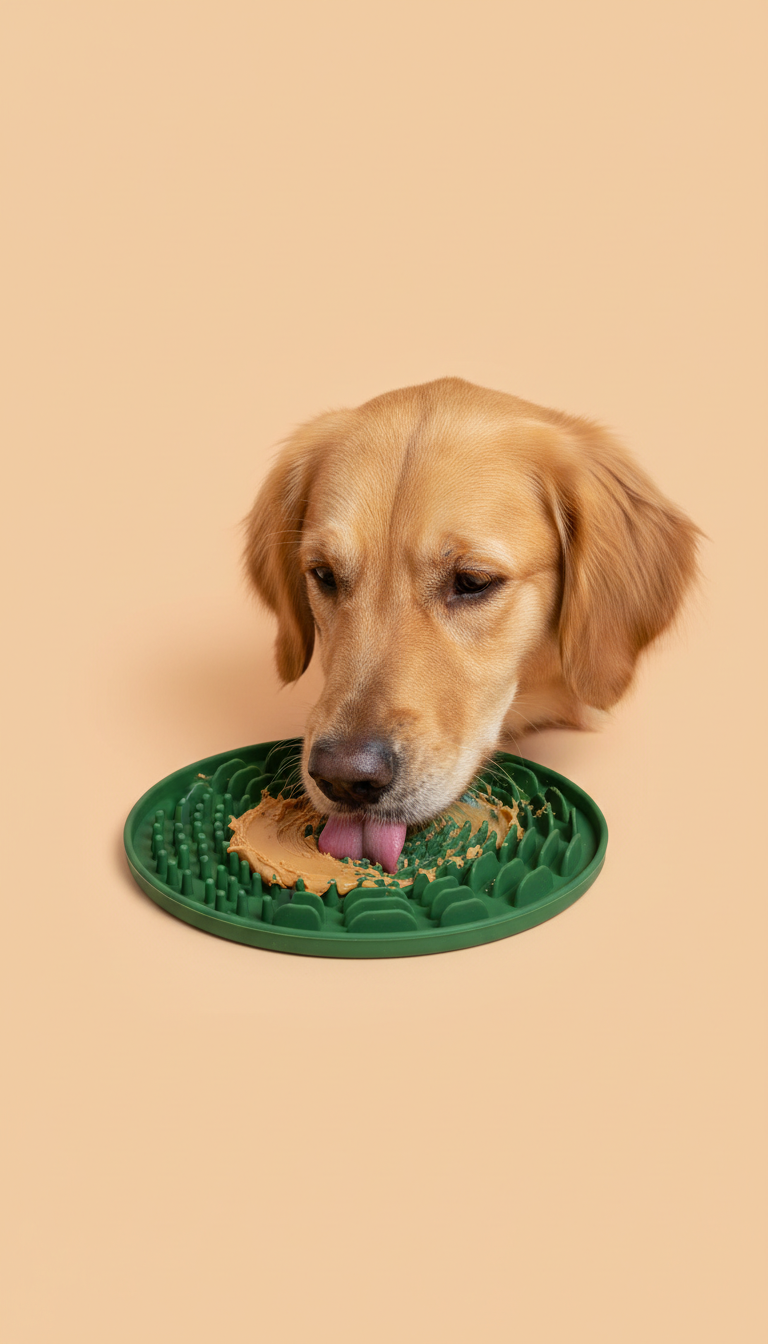 PawPetStore lick mat in deep moss color