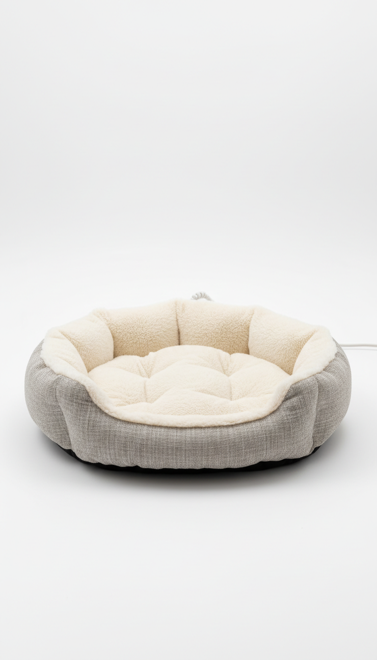 Heated pet bed for dogs and cats