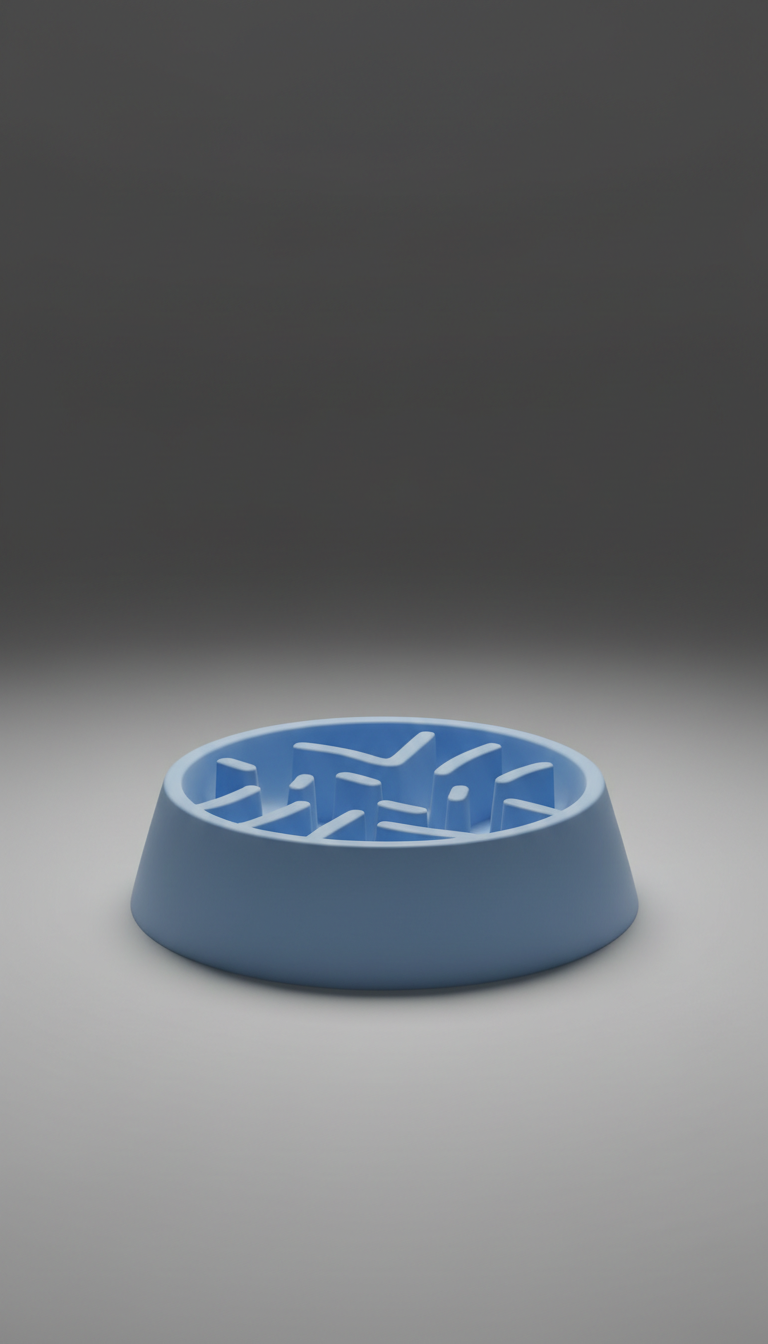 Slow feeder bowl for dogs and cats